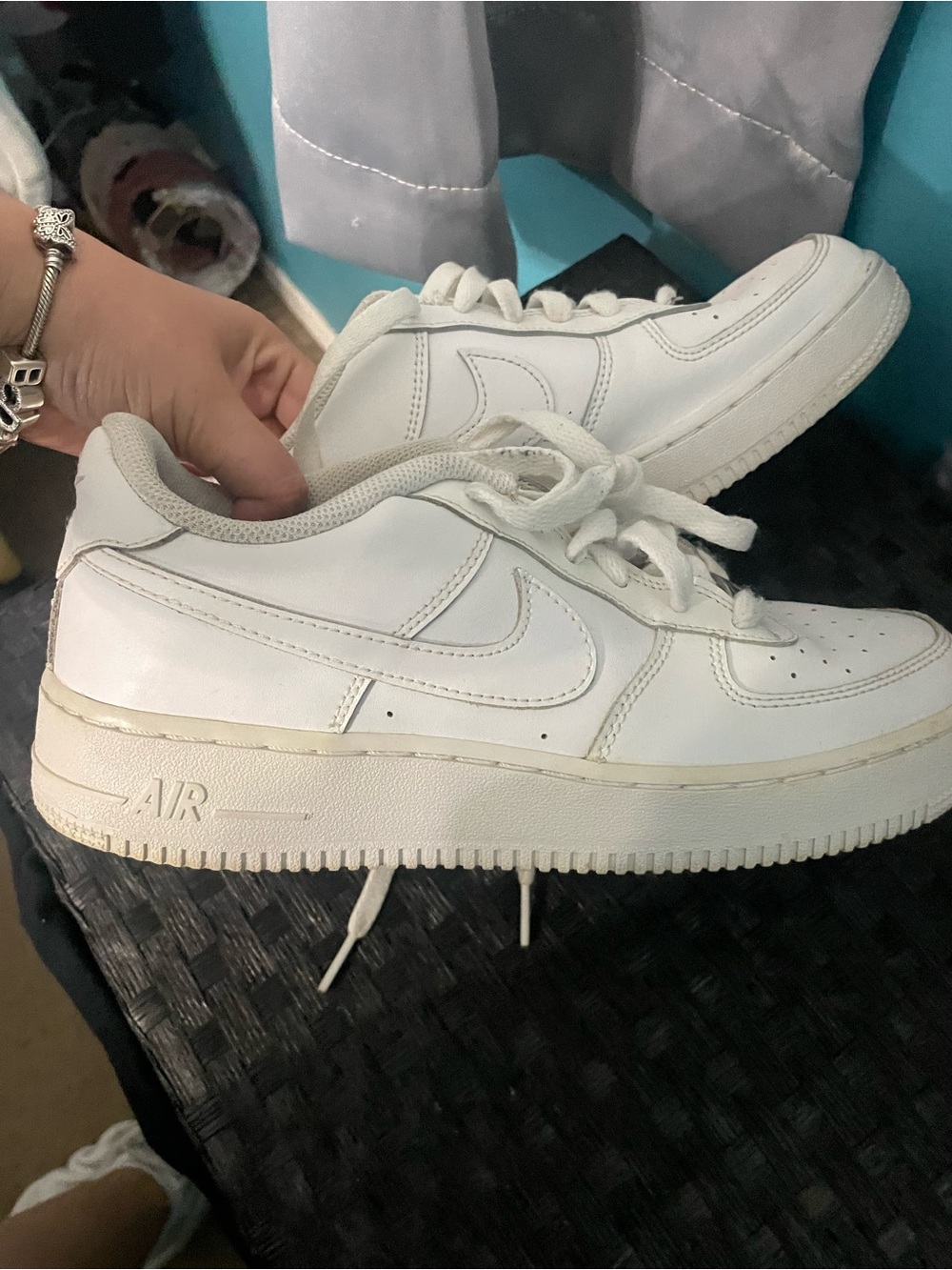 Nike White Low-Top Leather Sneakers